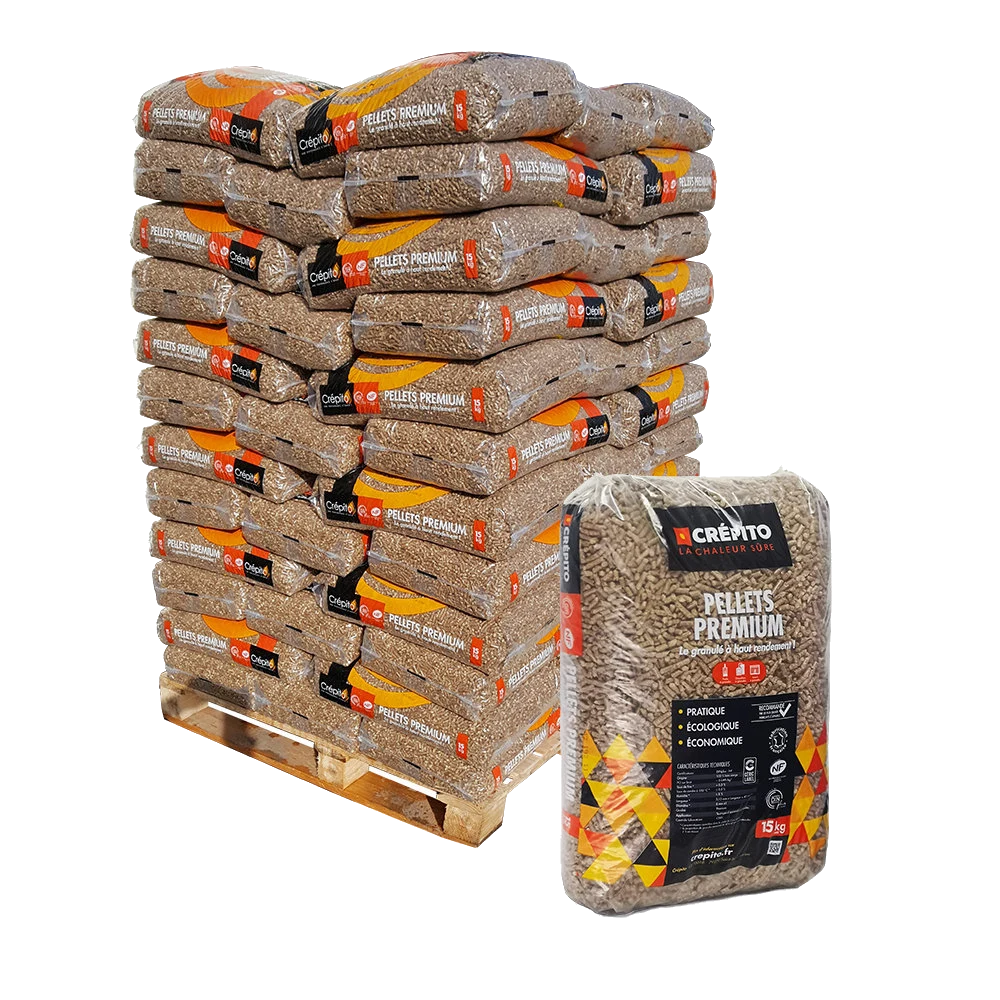 Palette de granulés Crépito DIN+ NF