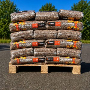 Demi-palette de granulés de bois Crépito Premium, 36 sacs de 15 kg