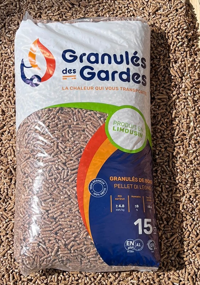 Sac de granulés de bois des Gardes 15 kg